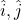 \hat i, \hat j