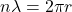 n\lambda=2\pi r